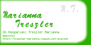 marianna treszler business card